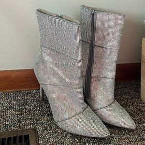 Steve Madden Rhinestone Booties size 9